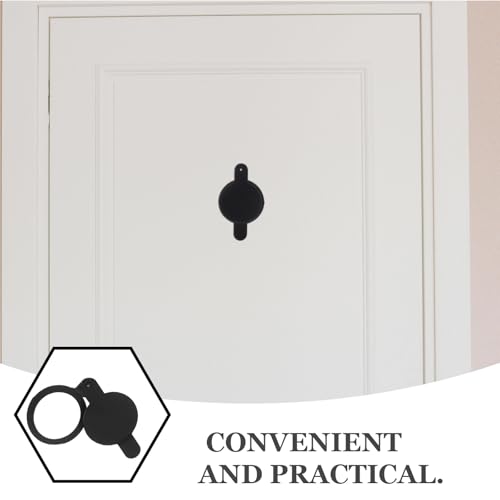 ibasenice Peephole Cover Door - 4 piezas protector de mirilla para puerta, cubierta para visor de seguridad para puertas, protección de privacidad para hogar y oficina miniatura 2