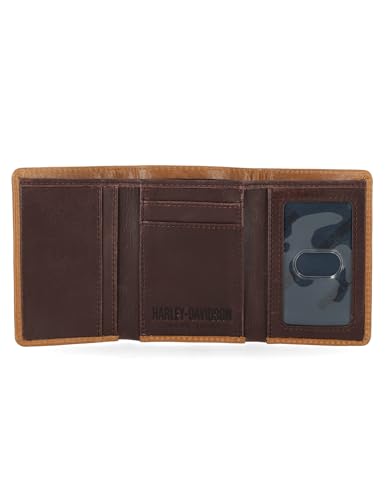 Image of Harley-Davidson Men's Genuine Leather Rfid Blocking Wallet