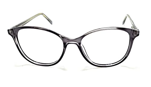 Armação Óculos Feminino Geek Redondo Lentes Sem Grau Yf-8026 (Cinza)