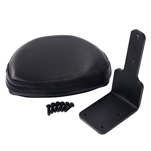 Black Leather Rear Passenger Backrest Sissy Bar Pad for Victory High-Ball Vegas Kingpin - Thumbnail 7