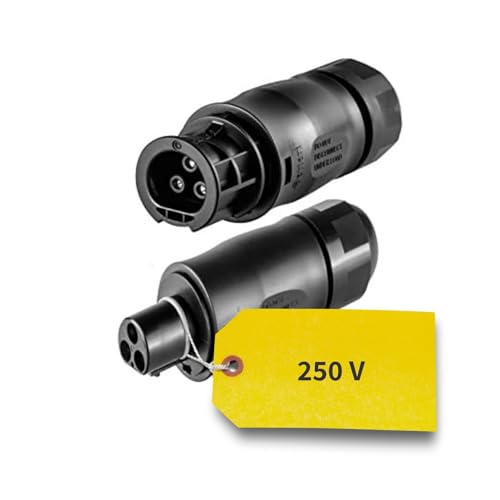 avoltik Betteri BC01 Buchse IP67 3-polig für Wechselrichter I Female Buchse & Male BC01 Stecker I TÜV-zertifizierter Stecker für Wechselrichter Balkonkraftwerk I Balkonkraftwerk Zubehör