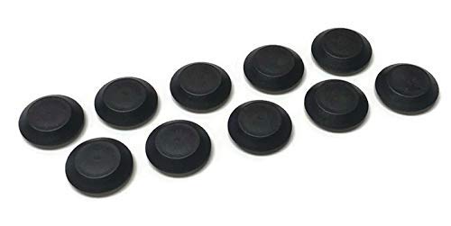 (10 Pack 9/16" Inch Black Plastic Flush Mount Hole Plug - Sheet Metal Auto Body Panel