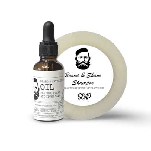 Beard/After shave oil and Beard shampoo/Shaving cream. For sensitive, flaky, itchy and dry skin. Also reduce redness after shaving.