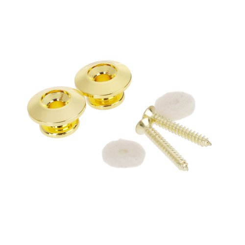 2pcs Bottone Dorato della Cinghia W/Vite di