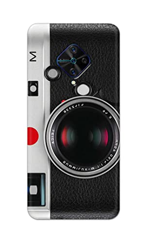 Image of Printed Hard Back Cover Case for Vivo S1 Pro Back Cover (Vintage Camera) -1302
