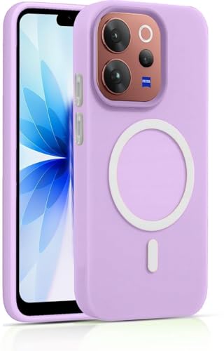 Image of AeoFit Matte Back Cover for vivo V70 Elite 5G | Shockproof Soft TPU Case with Camera Protection | Slim & Lightweight Back Cover Case for vivo V70 Elite 5G (Purple)
