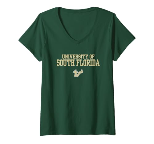 Womens University of South Florida USF Bulls Legacy V-Neck T-Shirt