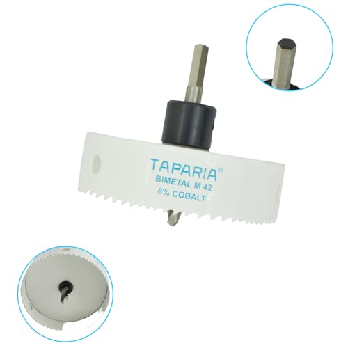 Image of Taparia Bimetal Mini Hole Saw HSM 75 - Precision Cutting Tool, High -Speed Steel Teeth for Wood, Metal & Plastic