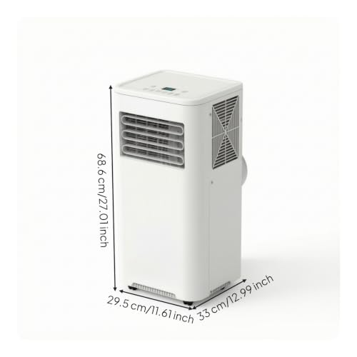 TWTCZOZ Climatiseur Portable Climatiseur Mobile Refroidisseur Dés avec Compresseur Puissant et Deux Tuyaux Matériaux Plastique et Cuivre Convient aux Salons Chambres Bureaux Appartements – vue 7