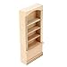 Zerodis Estantería de Madera Modelo 1:12 Muebles de muñecas en Miniatura Mini Muebles Modelo de decoración de Juguetes Accesorio para muñecas DIY Dollhouse Accesorio(Wooden)