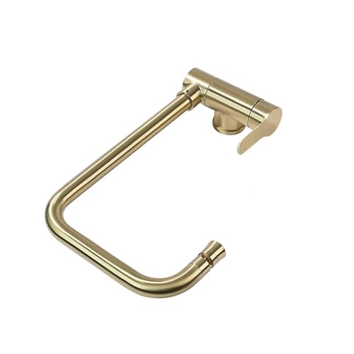 Robinet de Cuisine Pliable Or brossé avec mitigeur en acier inoxydable rotatif à 2 modes