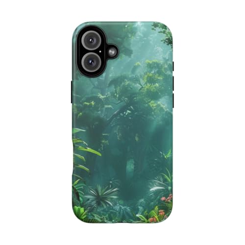 Carcasa resistente iPhone 16 Plus Andriez bosque tropical mate