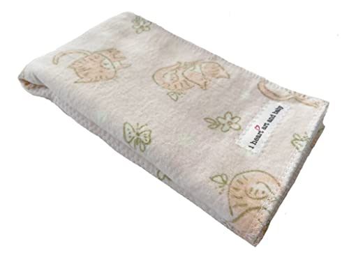 Infant Burping Cloth, Burp Cloths For Baby Girl, Soft And Absorbent - Cotton Reusable Spit Up Rags, Xlarge, 1 Count (Cats) #TOP2