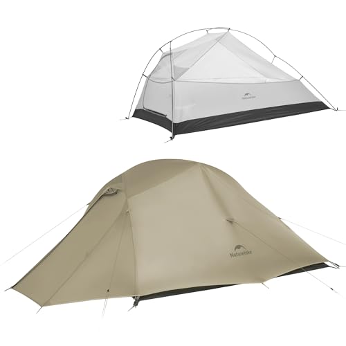 Naturehike Cloud Up 3 Person Backpacking Tent with Footprint - 3 Season Free Standing Lightweight 3 Person Camping Tent | with Footprint, Free Standing, Dome, Camping, Hiking, Waterproof