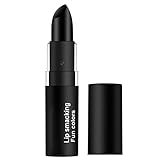 Schwarzer Lippenstift Halloween Matte Lippenstift Langlebige Make -up Lippenstift Feuchtigkeitscreme Glatte Lippenstock Samt Lipgloss Schwarzer Lippenstift Matt Wasserfest Halloween Cosmetics