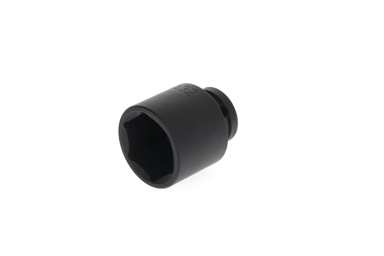 GEDORE Impact wrench socket, Socket, 1/2" 12.5 mm drive, Hex UD profile, SW 32 mm, Machine-operated, Automotive, K19 32