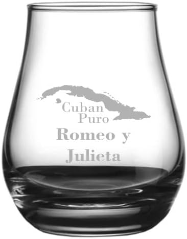 Miniatura 8 de Vaso de whisky Spey Dram con temática de cigarros cubanos de Cohiba de 4.1 onzas