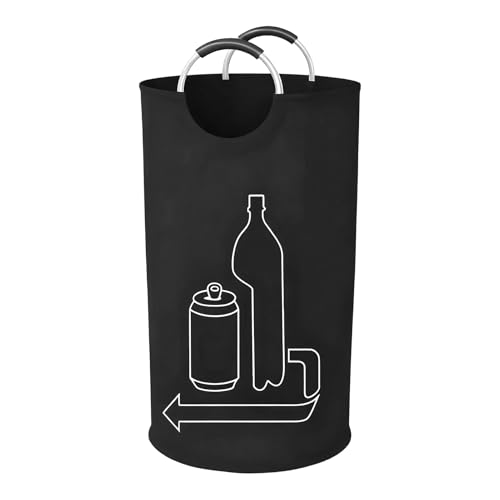 Contenedor De Recogida De Botellas | Organizador De Gran Capacidad | Contenedor De Almacenamiento De Vidrio De Desecho De 115L | Para Despensa Garaje Oficina En Casa Camping Picnic Dormitorio Playa