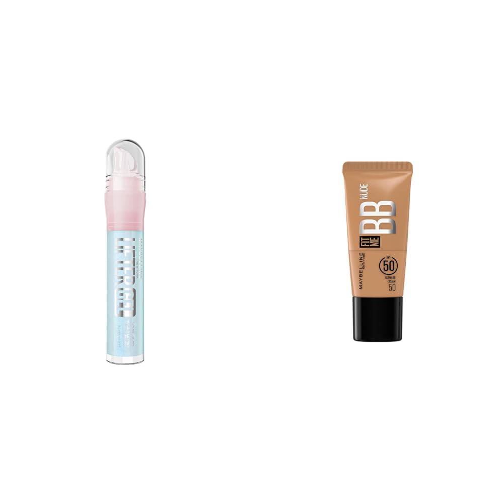 Maybelline New York Lifter Gel Lip Oil In Gel Maybelline New York Fit Me Glow BB Cream, SPF 50 24H Hydration With Niacinamide Hyaluronic Acid, Dewy Finish for Normal to Dry Skin- Shade 50 25ml-image-24