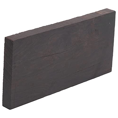 Eujgoov Black Ebony Lumber Blank DIY Handwerk Holzgriff Musikinstrumente Zubehör(120 * 60 * 10mm)