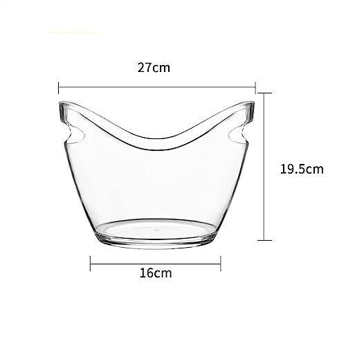 Cubo de champán True Wine transparente para mantener varias bebidas frías en tus eventos 3
