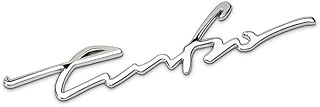 DHIHAA® Metal Running Letter Turbo Logo Emblem Sticker for Car Bike (13.5cmx 5cm) (Chrome)-picture-16