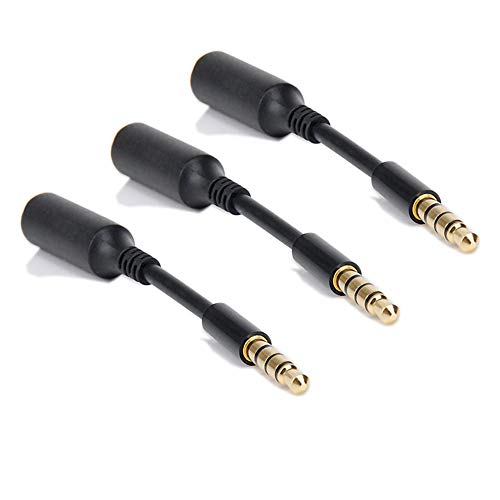 3-Pack Aux Headphone 3.5Mm Extension Cable - Male To Female Extender Audio Auxiliary Jack Adapter Wire Cord Plug Connector For Iphone Ipod Ipad, Smartphone Tablet, Home Car Speaker System (3 Inch) #TOP4