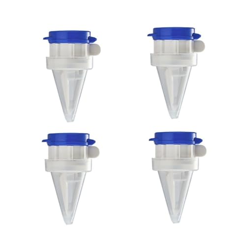 4PCS Anti-Spray Drinks Box Diverter, Bottle Pourer Milk Drinks Diverter, Reusable Sealed Milk Bottles Pourer Plastic with Lid, Juice Drink Pour Spout