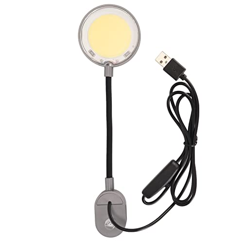 Fish Tank Clip On Light Impermeable USB de 360 Grados de cuello de Cisne COB Acuario Clip de La Lámpara de Agua Salada de Agua Dulce 5W
