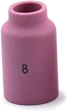 WeldingCity 10-pk Gas Lens Ceramic Cup Alumina 54N14 (#8, 1/2") for TIG Welding Torch 17, 18 and 26 Series from Weldcraft Lincoln Miller ESAB CK