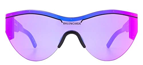 Balenciaga Bb0004S Sunglasses 002 Black/Pink Mirror(Double) Lens 99 Mm #TOP1