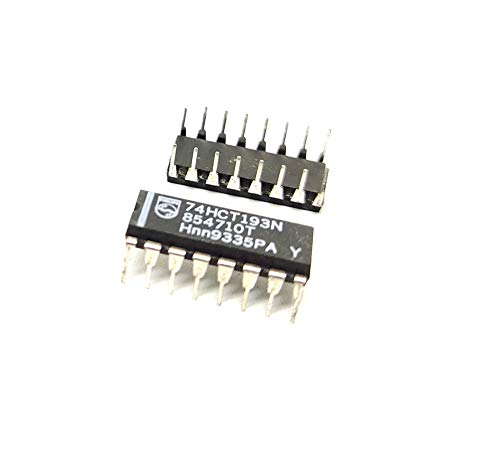 Image of INVENTO 1Pcs 74HCT193N 74193 IC, 74HCT CMOS, 74HCT193, DIP16, 5V, 47MHz Presettable synchronous 4-bit binary up /down counter