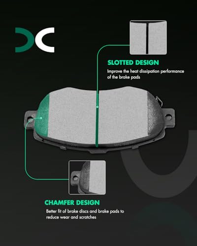 Image of SCITOO D619-7495 Disc Brake Pads Sets Front Ceramic Brake Pads w /Hardware | For Lexus For GS300,For GS400,For GS430,For IS300,For SC430,For Toyota For Supra