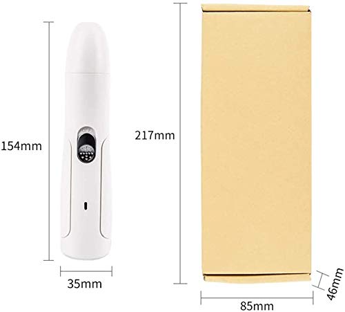 Clipper del molinillo de uñas del perro - profesional DIRIGIÓ Recortadora de clavos de mascota eléctrica recargable - Patas sin dolor de aseo y alisado - Motor silencioso - 3 puertos de tamaño fo