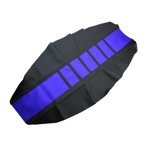 TIRGE Motorcycle Seat Cover Rubber Striped Grip Gripper Soft Universal for yz80 yz85 yz125 yz250 yz250f YZ450F WR250F WR450F WR426F Dirt Pit Bike (Blue)