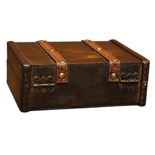 Abaodam - Abaodam Boîte à Bijoux Bois Vintage Compacte Organisateur de Rangement Anti-rayures Coffret Décoratif pour Anniversaire et Usage Personnel sur Bureau ou Commode