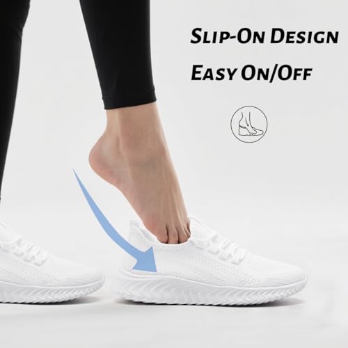 Womens Walking Shoes Tennis Running Sneakers Slip On for Sport Workout Gym Athletic Exercise Lightweight Mesh Breathbale Anti Slip Fashion Outdoor Jogging4