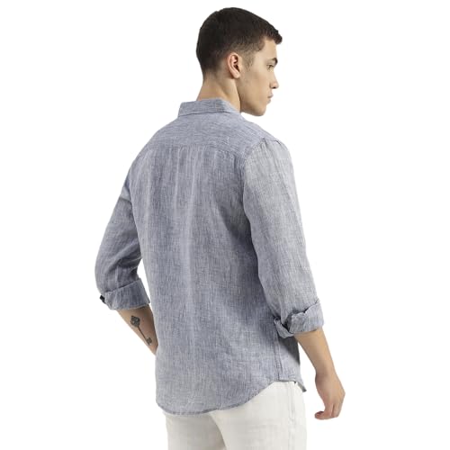Image of United Colors of Benetton Regular Fit Spread Collar Solid Shirt
