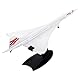 Liseng 1/200 Concorde Überschall Passagierflugzeug Air British Model für Zuhause Büro Bücherregal Sammlerstück Dekoration