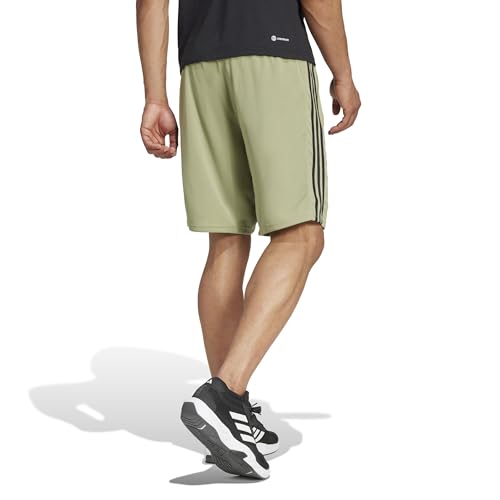 Image of adidas Tr-ES PIQ 3Sho Men Blue Training Shorts Size -