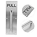 TOPPERFUN Stainless Steel Pull Handle for Fire Exit and Kitchen Doors Heavy Duty Commercial Door Handle Plate Design for Easy for Cabinets and Industrial Use