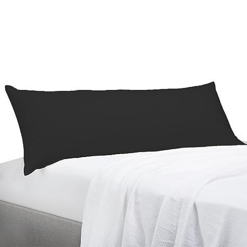 Australian Made Hotel Body Pillow (Pillowcase Included) (Black)