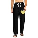 [CONVOW] パジャマパンツ 秋の味覚の梨 メンズ レディース パジャマボトムス パジャマズボン 長ズボン ルームウェア おしゃれ ナイトウェア ロングパンツ 寝間着 春夏秋冬 男女兼用 S-5XL