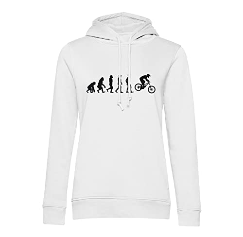 Sweat à capuche VTT homme motif évolution pour passionnés de vélo et montagne