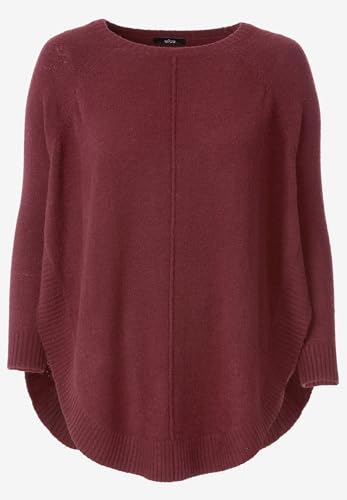 ellos Plus Size Poncho Sweater4