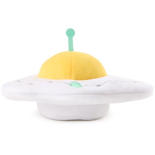 Image of GUND Sanrio Gudetama The Lazy Egg Stuffed Animal, Gudetama UFO Plush Toy for Ages 1 and Up, 5 inch
