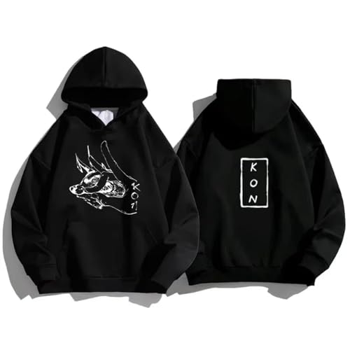 RQLNBOBZ Sudadera con Capucha con Estampado gráfico de Chainsaw Man Hayakawa AKI Fox Devil Kon para Hombre y Mujer 2D Informal Estilo Harajuku Streetw