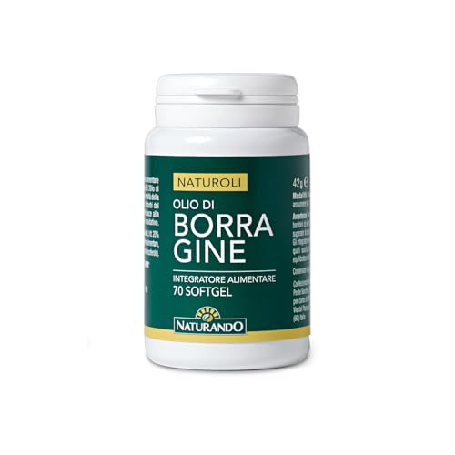 Naturando Olio Di Borragine Per La Bellezza Della Pelle E Contro I Disturbi Del Ciclo Mestruale - 70 Perle