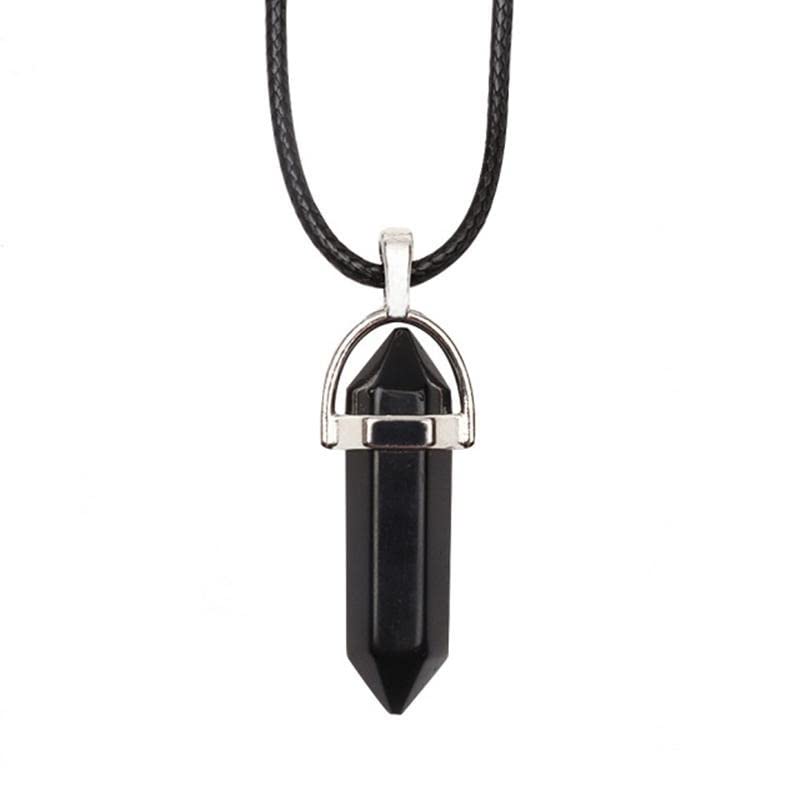 1 PC Hexagonal 6 Faces Healing Crystal Unisex Necklaces for Men/Women/Girls/Boys- Healing Stone Pendant Jewelry-image-29