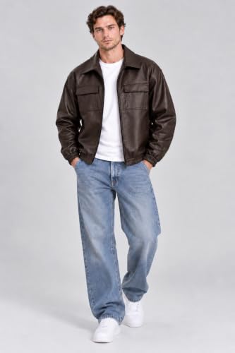 RAXEDO Store RAXEDO Men's Faux Leather Jacket - Image 4